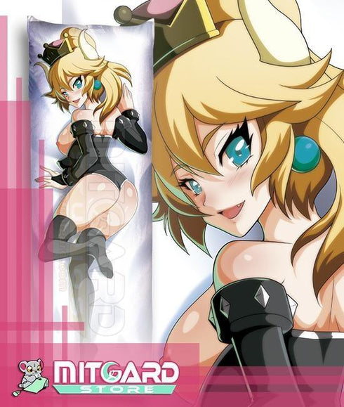 SUPER MARIO Bowsette | Princess Bowser | Blonde hair | NSFW Body pillow case Dakimakura - 5